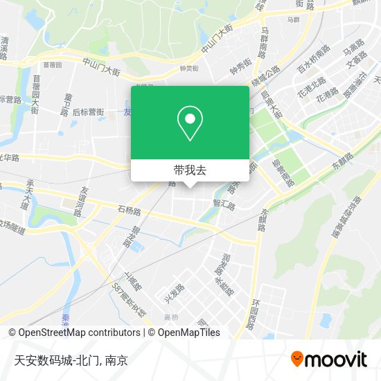 天安数码城-北门地图