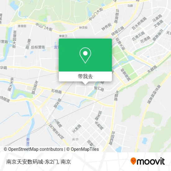 南京天安数码城-东2门地图