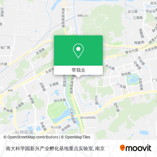 南大科学园新兴产业孵化基地重点实验室地图