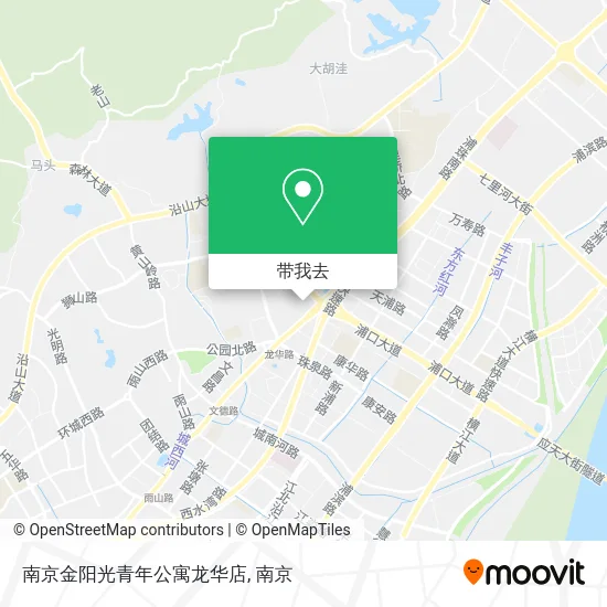 南京金阳光青年公寓龙华店地图