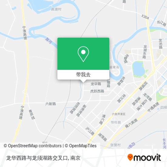 龙华西路与龙须湖路交叉口地图