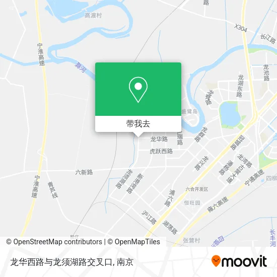 龙华西路与龙须湖路交叉口地图