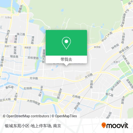 银城东苑小区-地上停车场地图