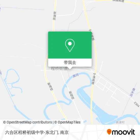 六合区程桥初级中学-东北门地图