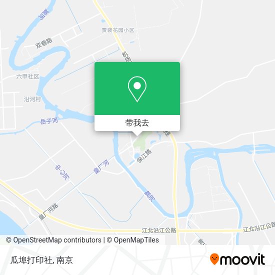 瓜埠打印社地图