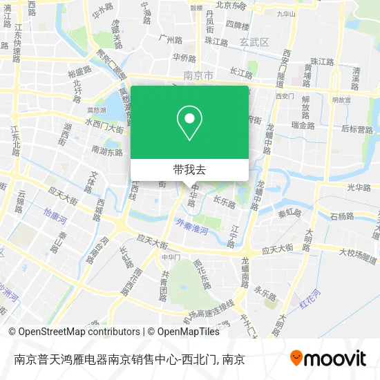 南京普天鸿雁电器南京销售中心-西北门地图