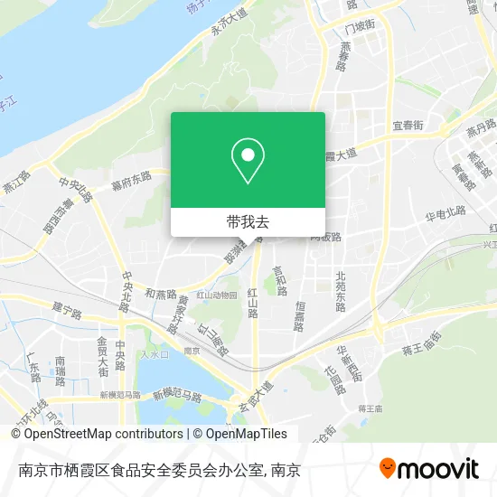 南京市栖霞区食品安全委员会办公室地图