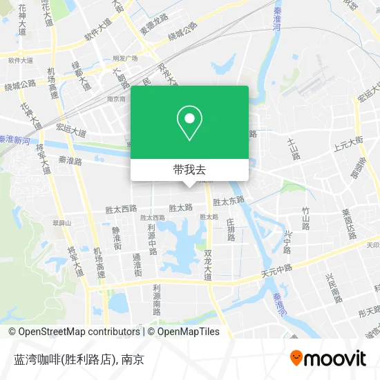 蓝湾咖啡(胜利路店)地图