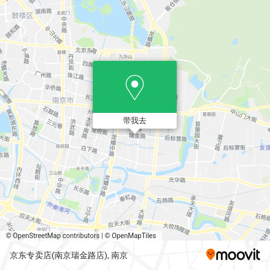 京东专卖店(南京瑞金路店)地图