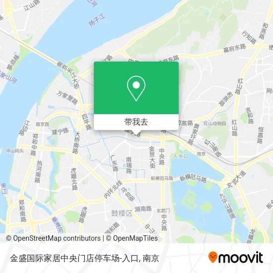 金盛国际家居中央门店停车场-入口地图