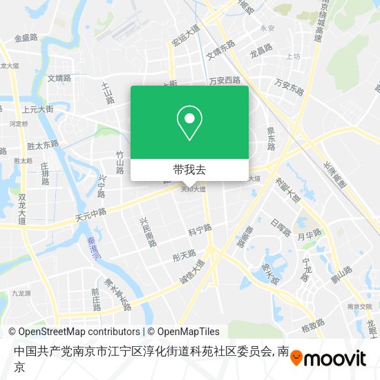 中国共产党南京市江宁区淳化街道科苑社区委员会地图