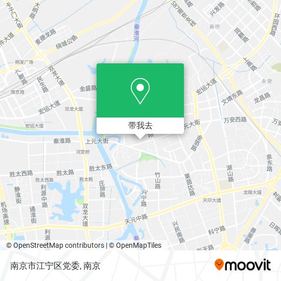 南京市江宁区党委地图