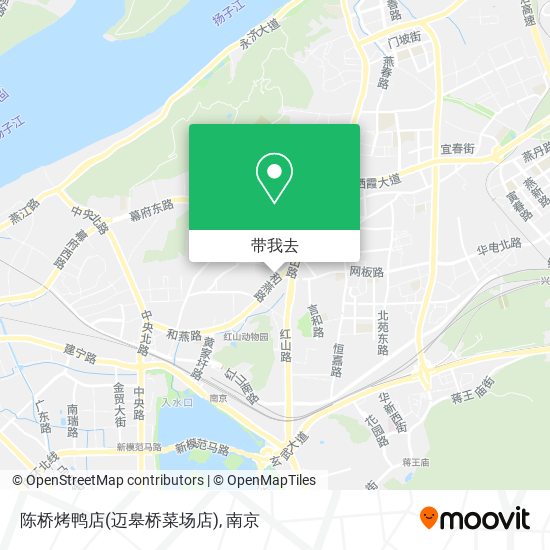 陈桥烤鸭店(迈皋桥菜场店)地图