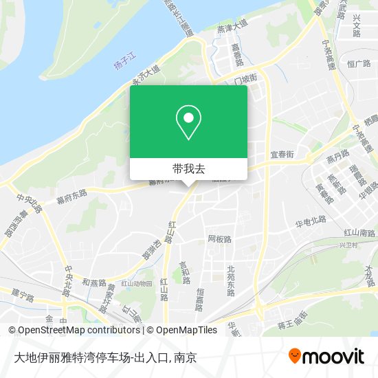 大地伊丽雅特湾停车场-出入口地图