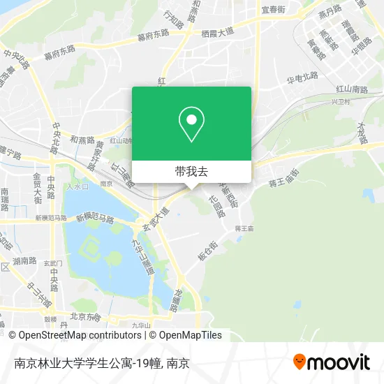 南京林业大学学生公寓-19幢地图