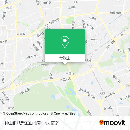 钟山银城聚宝山颐养中心地图