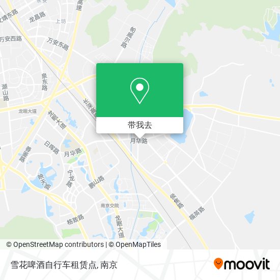 雪花啤酒自行车租赁点地图
