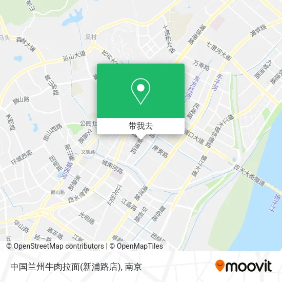 中国兰州牛肉拉面(新浦路店)地图