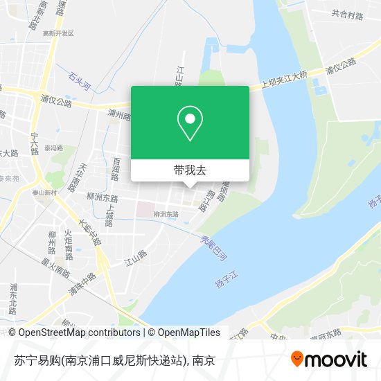 苏宁易购(南京浦口威尼斯快递站)地图