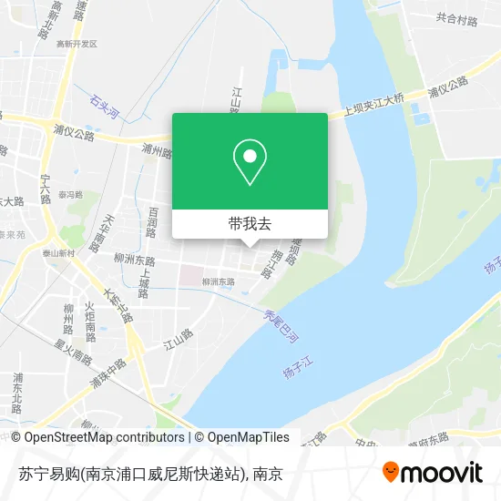 苏宁易购(南京浦口威尼斯快递站)地图