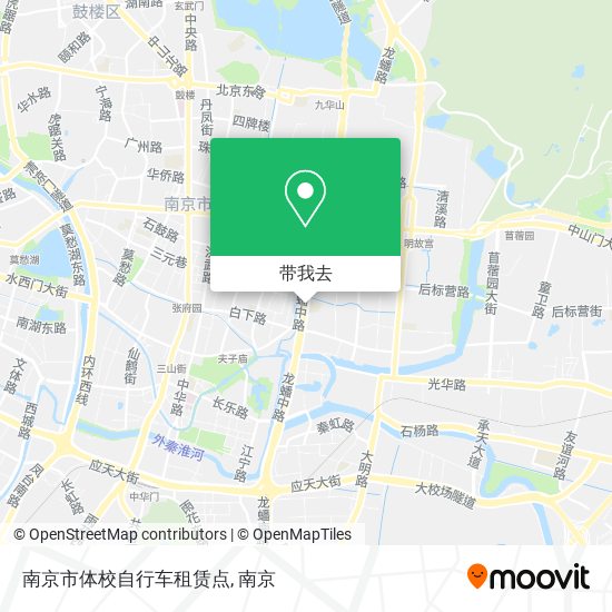 南京市体校自行车租赁点地图