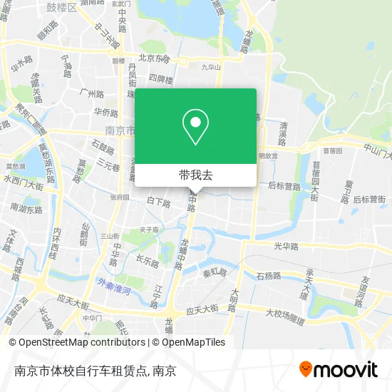 南京市体校自行车租赁点地图