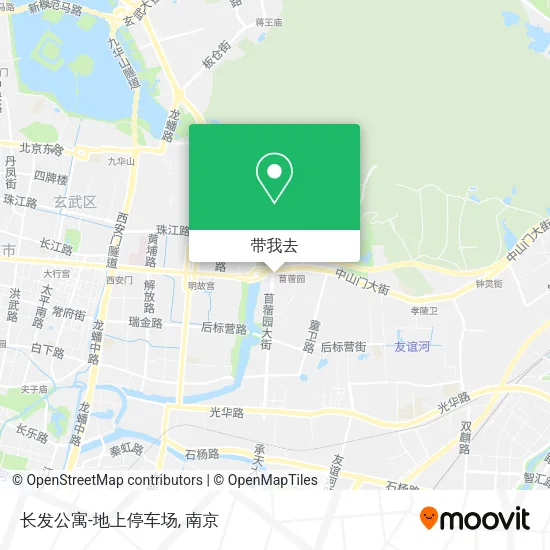长发公寓-地上停车场地图