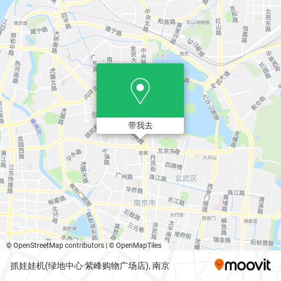 抓娃娃机(绿地中心·紫峰购物广场店)地图