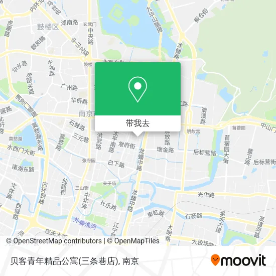 贝客青年精品公寓(三条巷店)地图