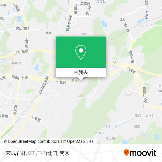 宏成石材加工厂-西北门地图