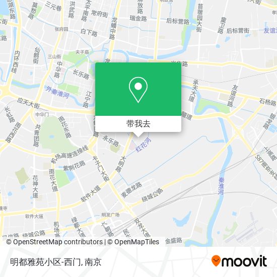 明都雅苑小区-西门地图
