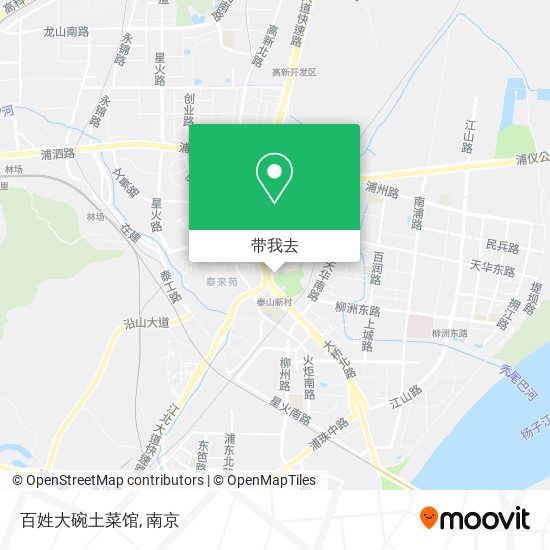 百姓大碗土菜馆地图