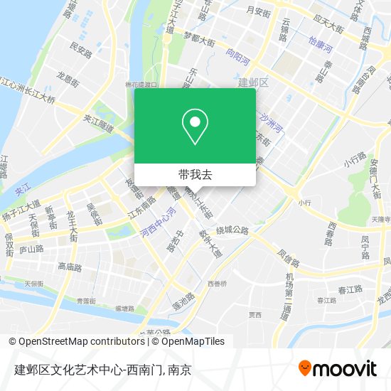建邺区文化艺术中心-西南门地图