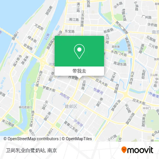 卫岗乳业白鹭奶站地图