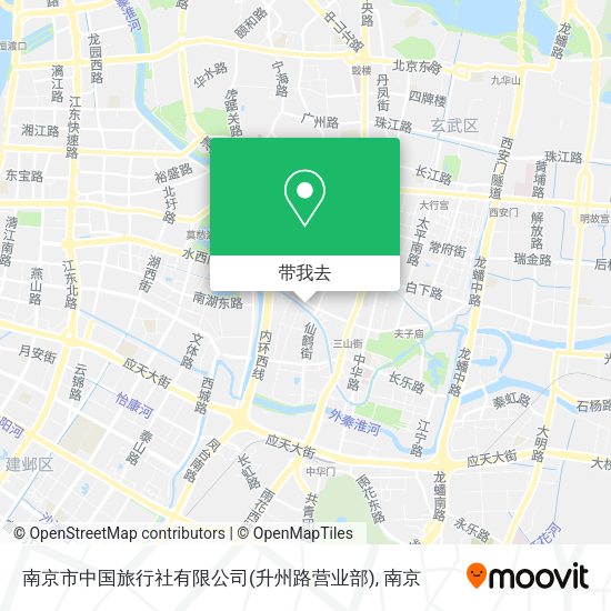 南京市中国旅行社有限公司(升州路营业部)地图
