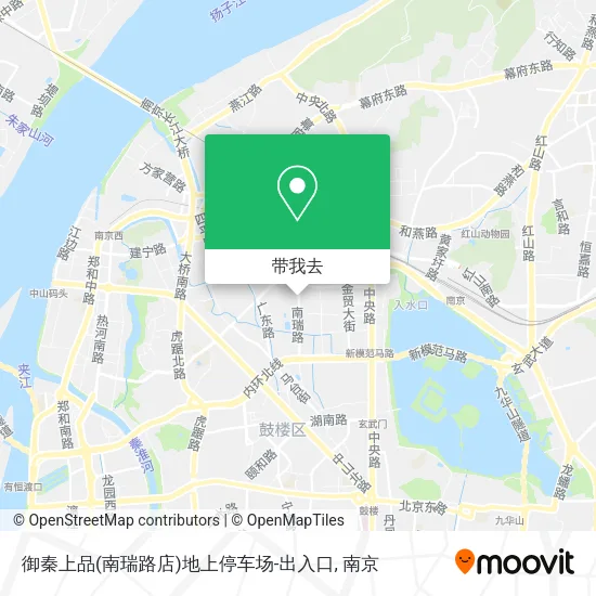 御秦上品(南瑞路店)地上停车场-出入口地图