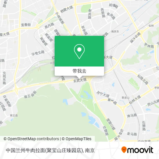 中国兰州牛肉拉面(聚宝山庄臻园店)地图