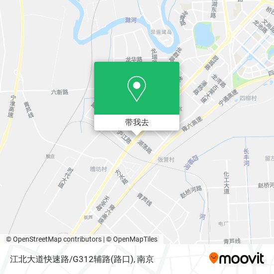 江北大道快速路/G312辅路(路口)地图