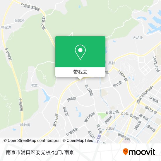 南京市浦口区委党校-北门地图