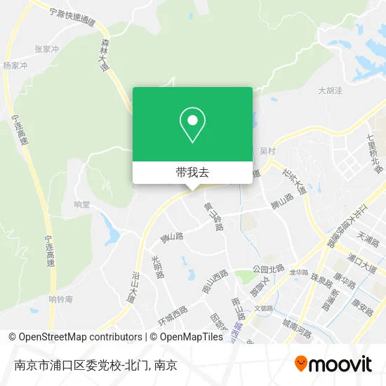 南京市浦口区委党校-北门地图
