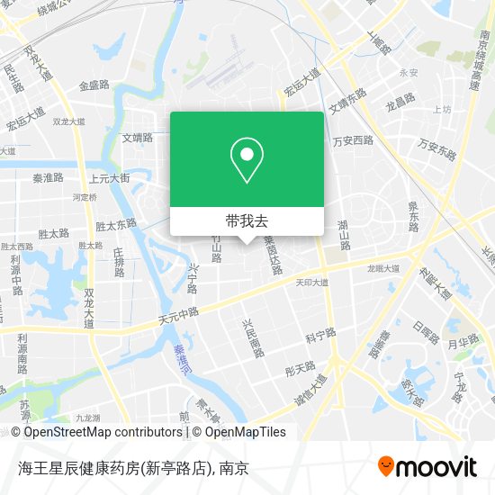 海王星辰健康药房(新亭路店)地图