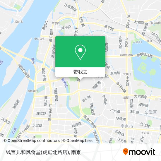 钱宝儿和风食堂(虎踞北路店)地图