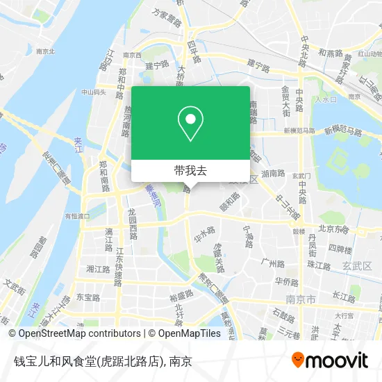 钱宝儿和风食堂(虎踞北路店)地图