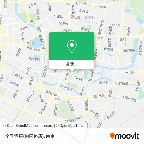全季酒店(瞻园路店)地图