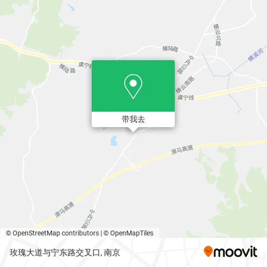 玫瑰大道与宁东路交叉口地图