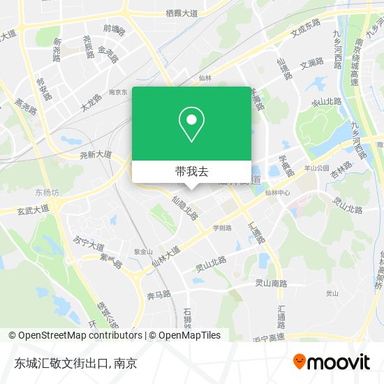 东城汇敬文街出口地图