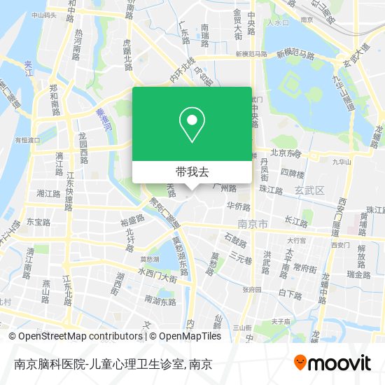 南京脑科医院-儿童心理卫生诊室地图
