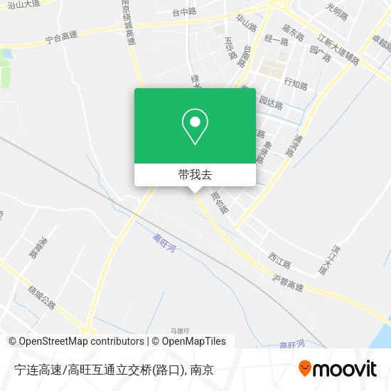 宁连高速/高旺互通立交桥(路口)地图