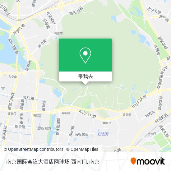 南京国际会议大酒店网球场-西南门地图