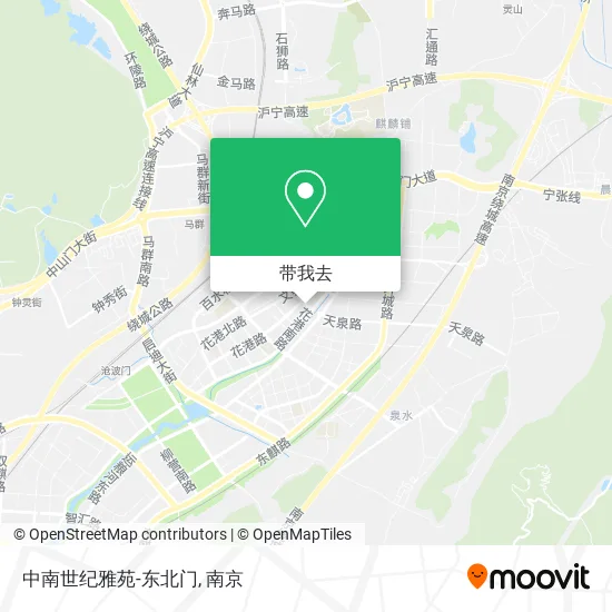 中南世纪雅苑-东北门地图